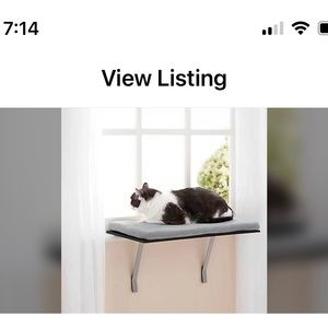 Window perch / bed for cat NIP